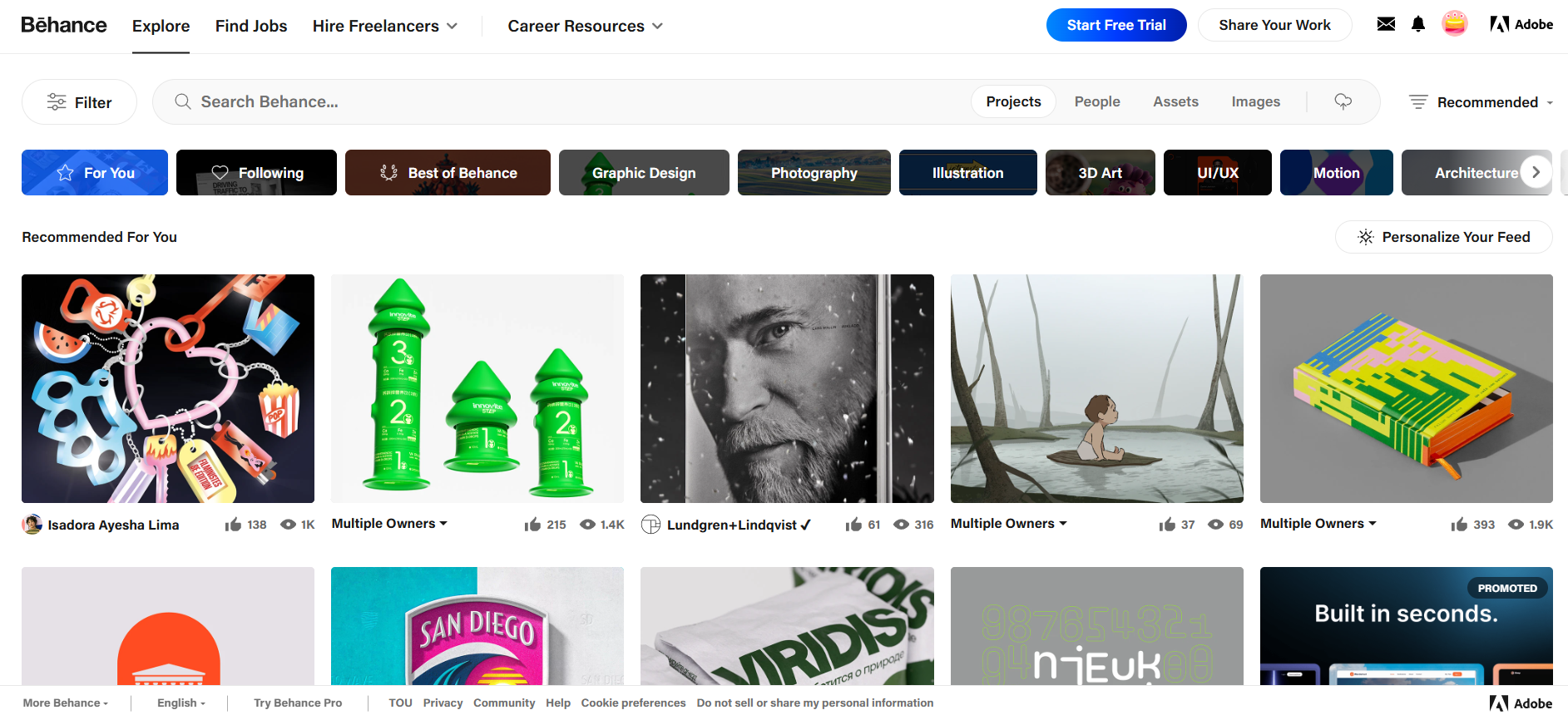 Behance Website