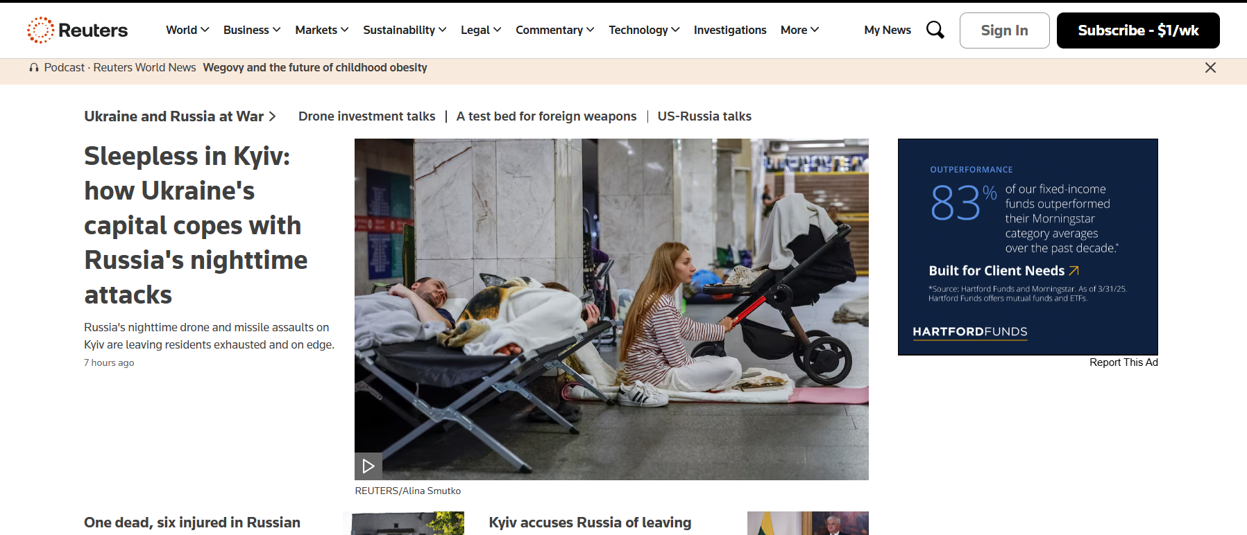 Reuters website